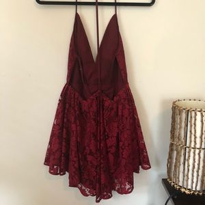 NBD (revolve) Backless lace mini dress